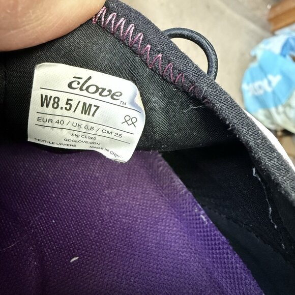 Clove Aeros Pink Black Nursing Shoes Women's Sz 8.5 Comfort Healthcare Sneakers - Picture 8 of 9